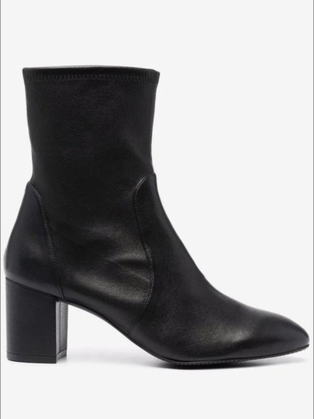 Stuart Weitzman Black Block-Heel Ankle Boots Size US 7